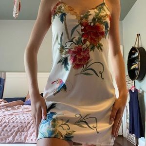 Silk floral dress